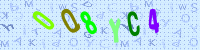 Blue Captcha Image