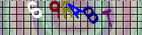 Blue Captcha Image