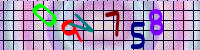 Blue Captcha Image