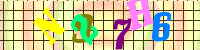 Blue Captcha Image