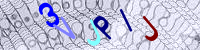Blue Captcha Image